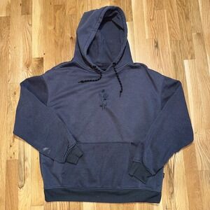 Various Artists Los Angeles Black Rose Hooded Sweatshirt Mens Large Black/Gray